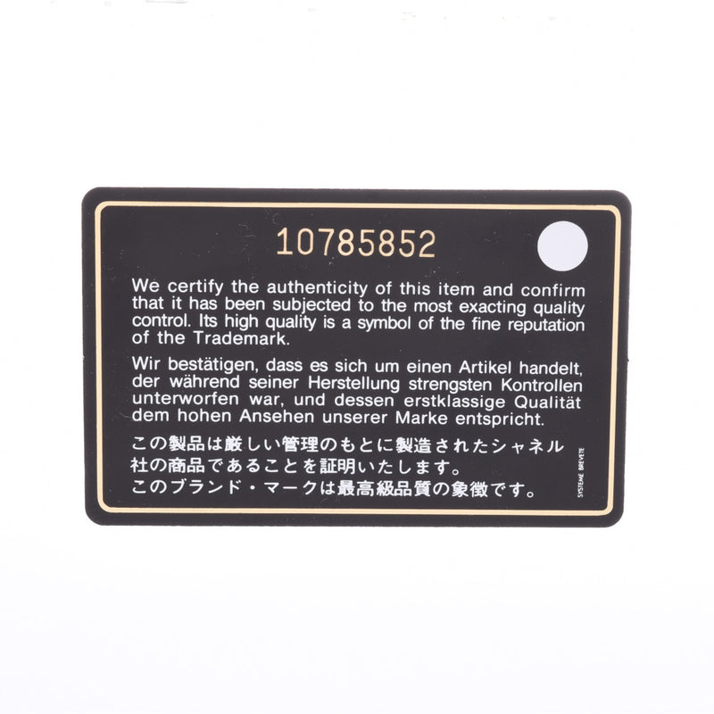 CHANEL CHANEL CAMBON LINE Cocomark Cigarette Case Black/Black Unisex Calf/Enamel Brand Accessories A Rank Used Ginzo