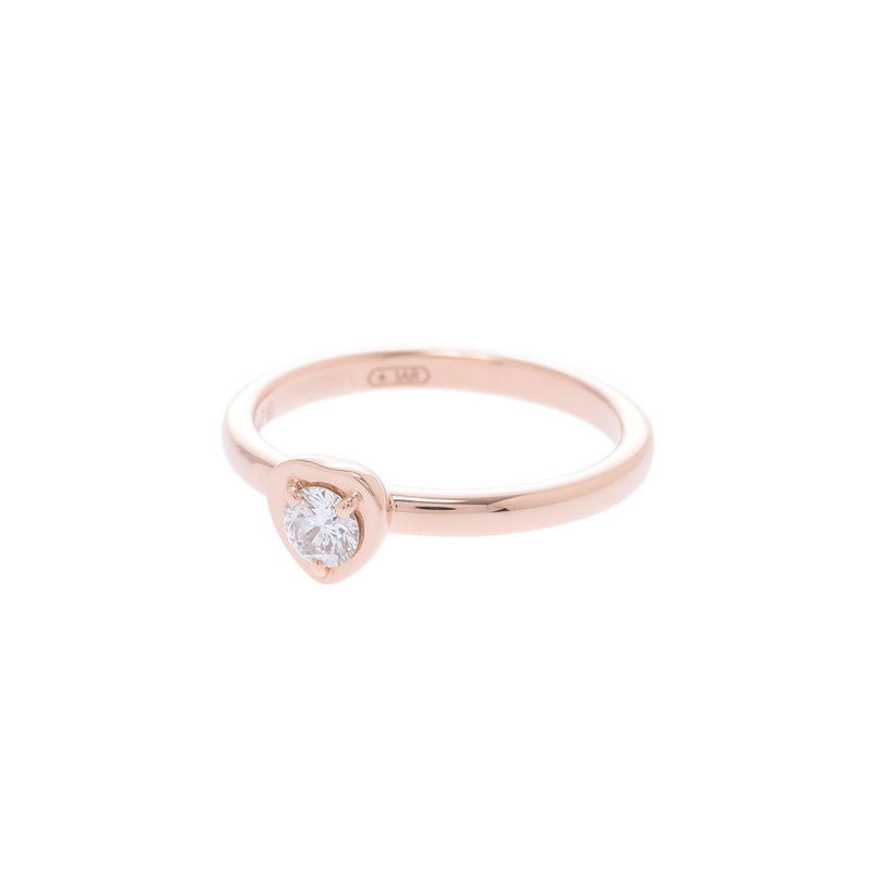 CARTIER Cartier Diaman Léger De Heart Ring #47 No. 7 Ladies K18PG/Diamond Ring/Ring A Rank Used Ginzo