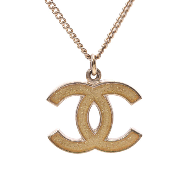 CHANEL Chanel Coco commercial logo necklace 07 model ladies GP hardware necklaces AB rank second-hand silver jewelry