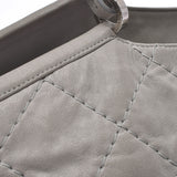 Chanel wild stitch 2WAY bag Gree silver metallic Womens calf handbag C