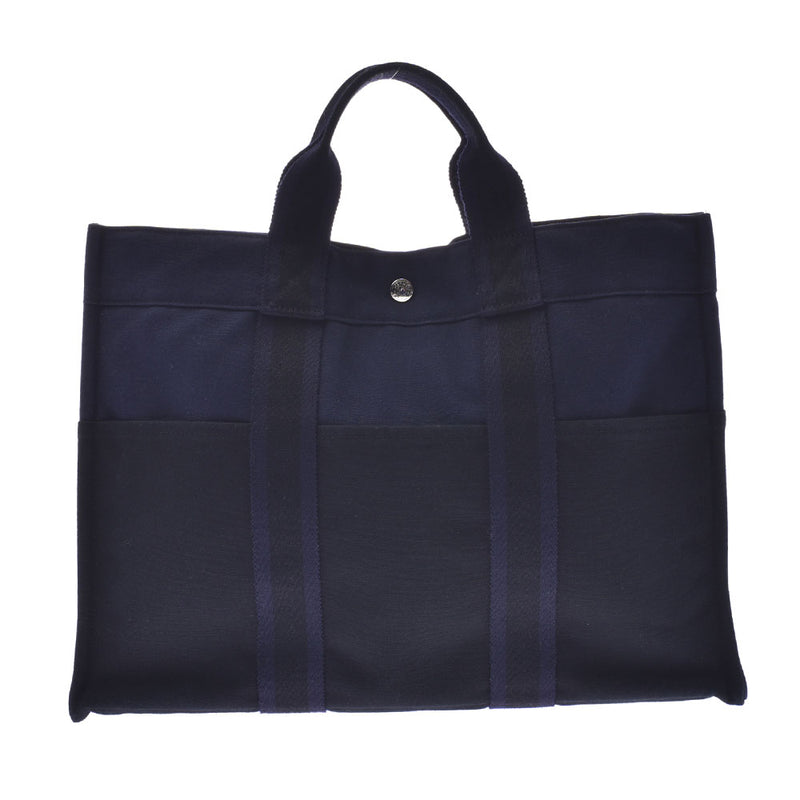 Hermes fulltoe mm black / Blue Unisex Canvas Tote Bag