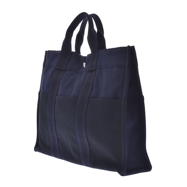 Hermes fulltoe mm black / Blue Unisex Canvas Tote Bag