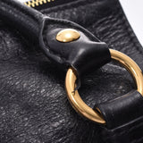 MIUMIU handbag black gold metal fittings ladies lambskin 2WAY bag A rank used Ginzo