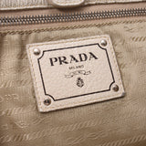PRADA塑料袋灰色渐变女士皮革型推肩包B级二手银藏
