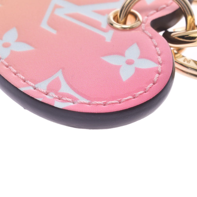 LOUIS VUITTON Louis Vuitton Porte Cour Cool Love Lock Pink Gold Metal Fitting M67435 Unisex Keychain A Rank Used Ginzo