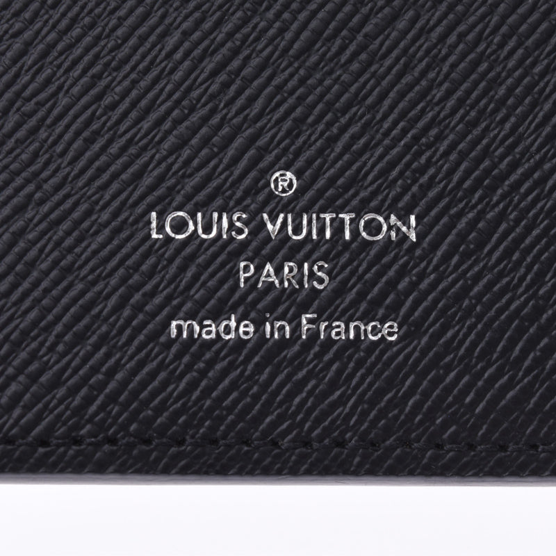 LOUIS VUITTON路易威登Damier Graffit Porto Foille常规黑色N61226男士短款双折钱包A级二手Ginzo