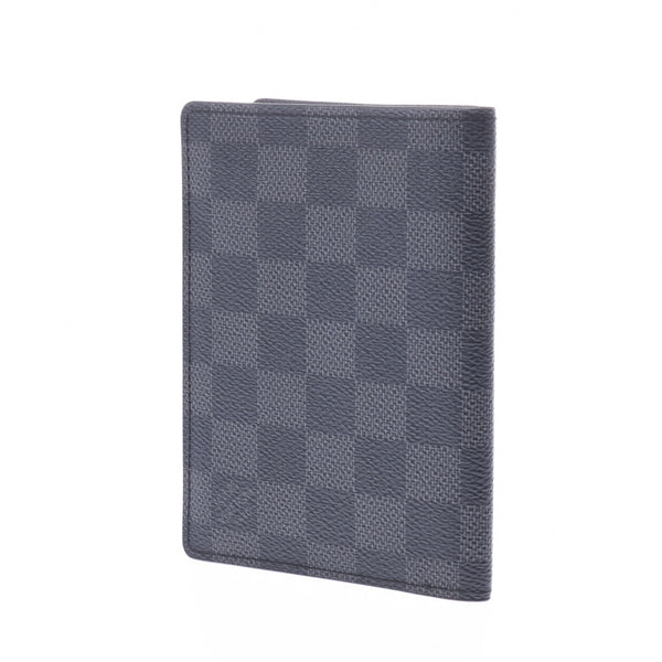 LOUIS VUITTON ルイヴィトンダミエグラフィットポルトフォイユレギュラー black N61226 men folio wallet A rank used silver storehouse