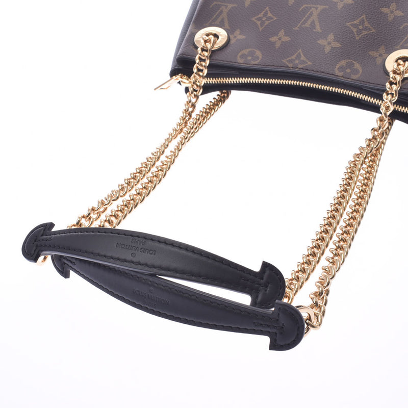 LOUIS VUITTON Monogram Surene BB Chain Shoulder Bag Noir M43775