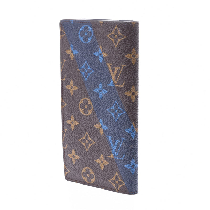 ルイヴィトンVライン ポルトフォイユ ブラザ 14145 ブラウン/ブルー メンズ 長財布 M61170 LOUIS VUITTON 中古 –  銀蔵オンライン