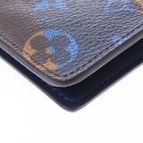 LOUIS VUITTON Louis Vuitton Monogram V-Line Portofoile Braza Brown/Blue M61170 Men's Long Wallet B Rank Used Ginzo