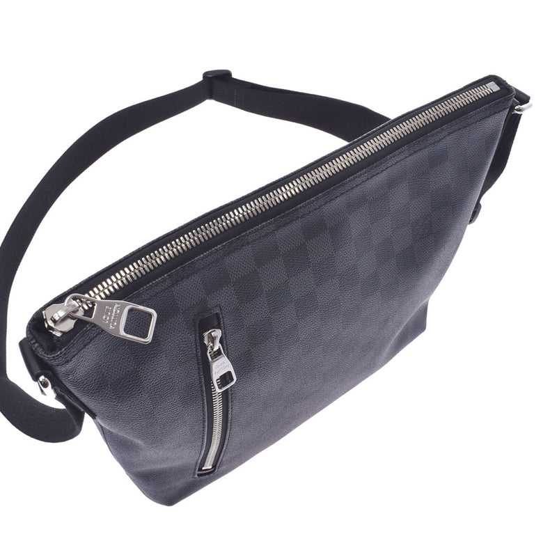 LOUIS VUITTON ルイヴィトンダミエグラフィットミック PM old model black / gray system N41211 men shoulder bag newly used goods silver storehouse