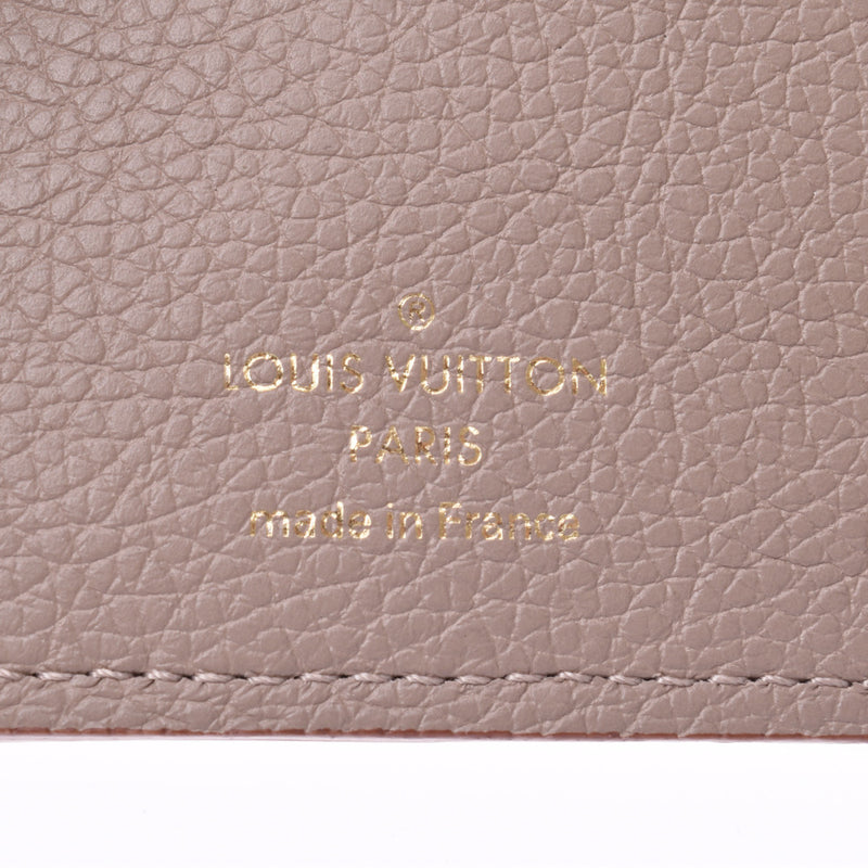 LOUIS VUITTON Louis Vuitton monogram annplant portofoy Victorine vison M63529 unisex leather Three-Fold Wallet New used silver