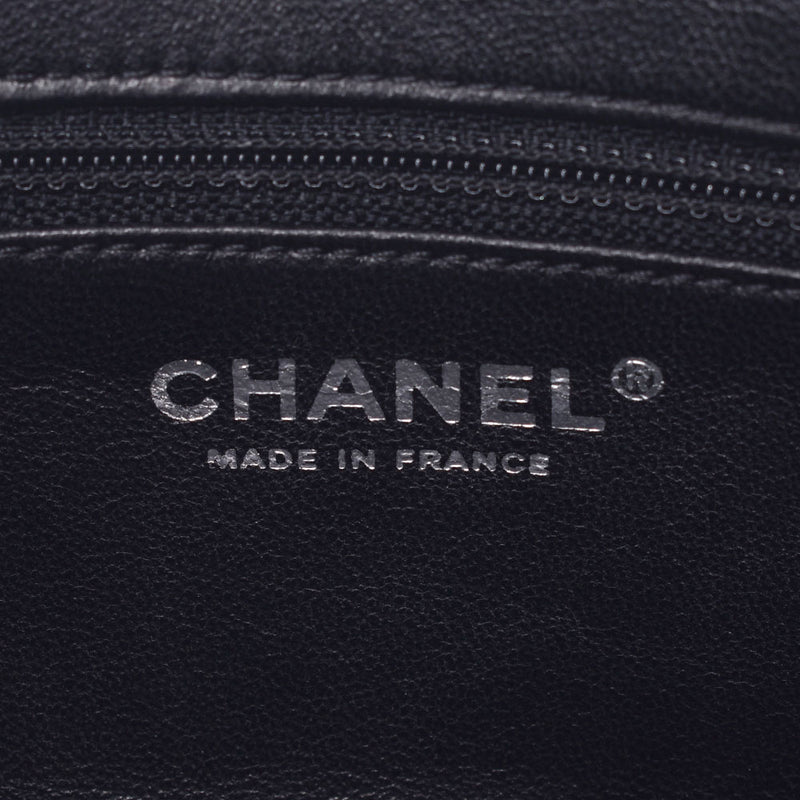 CHANEL Chanel Black Silver Metallic Ladies Caviar Skin Semi Shoulder Bag AB Rank Used Ginzo
