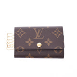 LOUIS VUITTON Louis Vuitton Monogram 6 Key Case Brown M62630 Unisex Key Case A Rank Used Ginzo
