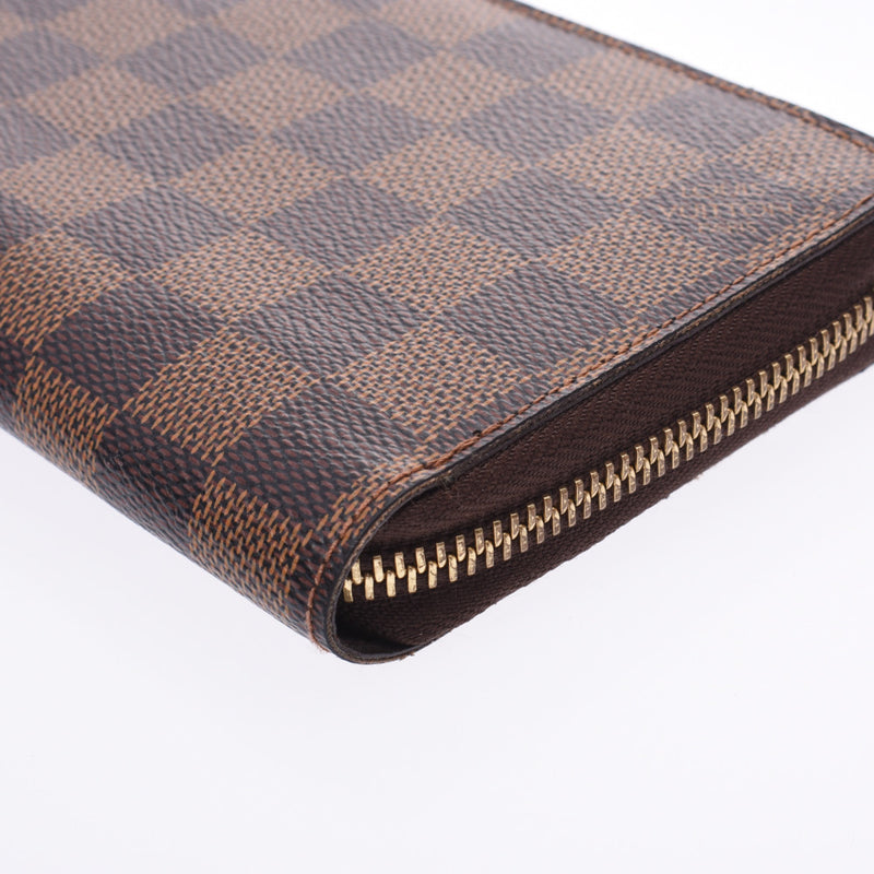 LOUIS VUITTON ルイヴィトン ダミエ ジッピーウォレット 旧型 ブラウン N60015 ユニセックス 長財布 ABランク 中古 銀蔵