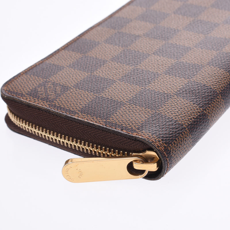 LOUIS VUITTON ルイヴィトン ダミエ ジッピーウォレット 旧型 ブラウン N60015 ユニセックス 長財布 ABランク 中古 銀蔵