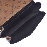 LOUIS VUITTON路易威登Monogram Reverse Pochette Metis MM 2WAY包驼色/黑色M44876女士手提包A Rank Used Ginzo