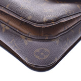 LOUIS VUITTON路易威登Monogram Reverse Pochette Metis MM 2WAY包驼色/黑色M44876女士手提包A Rank Used Ginzo