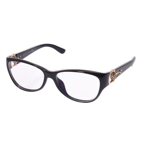 GUCCI Gucci Eyeglasses Cell Frame Horsebit Black Clear Lens GG3728/F Unisex Glasses AB Rank Used Ginzo
