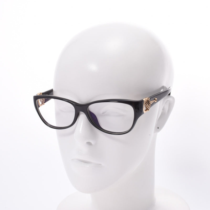 GUCCI处方眼镜Cell Frame Horsebit黑色透明镜片GG3728 / F中性眼镜AB等级二手Ginzo