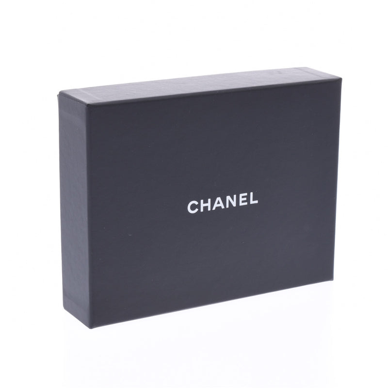 CHANEL Small Flap Wallet Beige Silver Hardware Ladies Caviar Skin Tri-Fold Wallet B Rank Used Ginzo