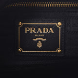 PRADA Prada One Shoulder Bag Black Gold Metal Fittings BR4320 Ladies Nylon/Leather Semi Shoulder Bag AB Rank Used Ginzo