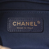 CHANEL香奈儿马特拉斯小型照相机情况蓝色黄金金属零件女士鱼子酱护肤包A等级二手银藏