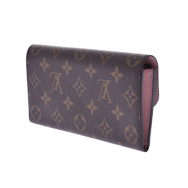 LOUIS VUITTON ルイヴィトン モノグラム ポルトフォイユエミリー ローズバレリーヌ M61289 レディース 長財布 ABランク 中古 銀蔵