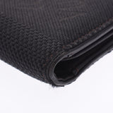 LOUIS VUITTON Louis Vuitton damierien portovie9 Caltex perpetual black M93548 men's wallets B rank used silver