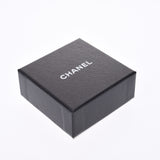 CHANEL Chanel here mark 2001 model white / tea lady's pierced earrings AB rank used silver storehouse of plastic