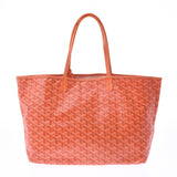 GOYARD ゴヤールサンルイ PM orange unisex PVC/ leather tote bag B rank used silver storehouse
