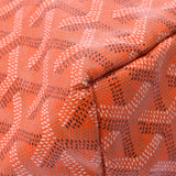 GOYARD ゴヤールサンルイ PM orange unisex PVC/ leather tote bag B rank used silver storehouse