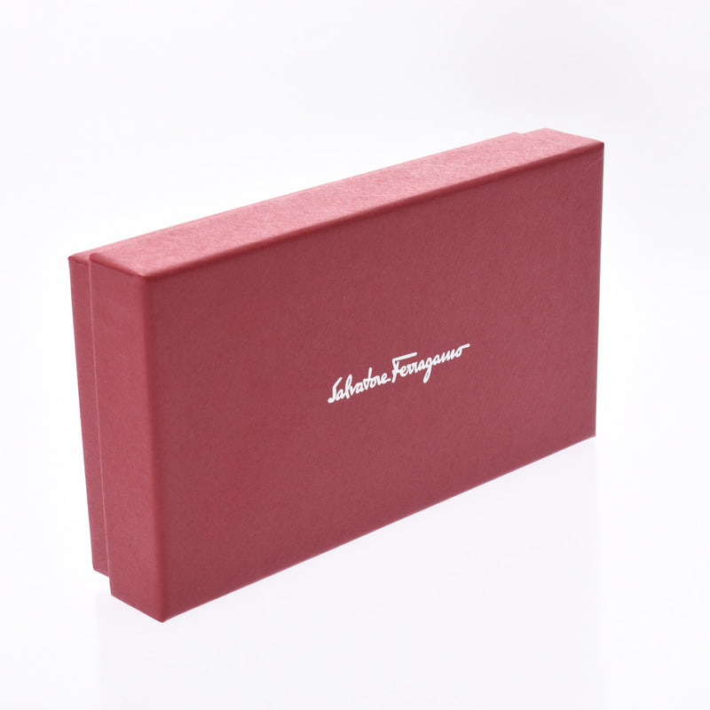 Salvatore Ferragamo フェラガモヴァラピンクゴールド metal fittings Lady's leather card case newly used goods silver storehouse