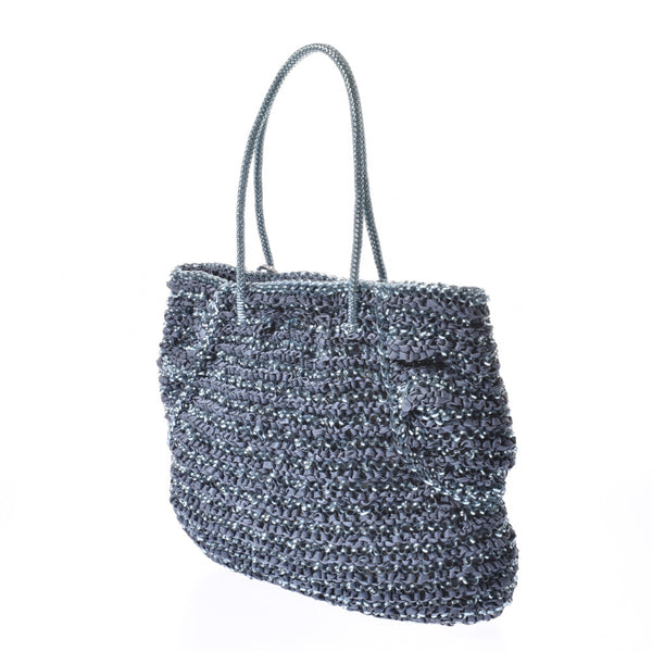 ANTEPRIMA Tote Bag Blue Ladies Wire/Nylon Handbag B Rank Used Ginzo