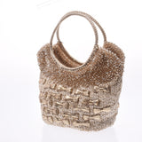 Anteprima Anteprima ribbon beige / GOLD LADIES wire / Raffia handbag