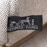 HERMES Hermes Sucked Plage TGM Tote Bag Grey/Black Silver Metal Fittings Unisex Canvas Handbag C Rank Used Ginzo