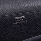 HERMES エルメス ベアンスフレ 黒 シルバー金具 T刻印(2015年頃)  ユニセックス ヴォーエプソン 長財布 ABランク 中古 銀蔵