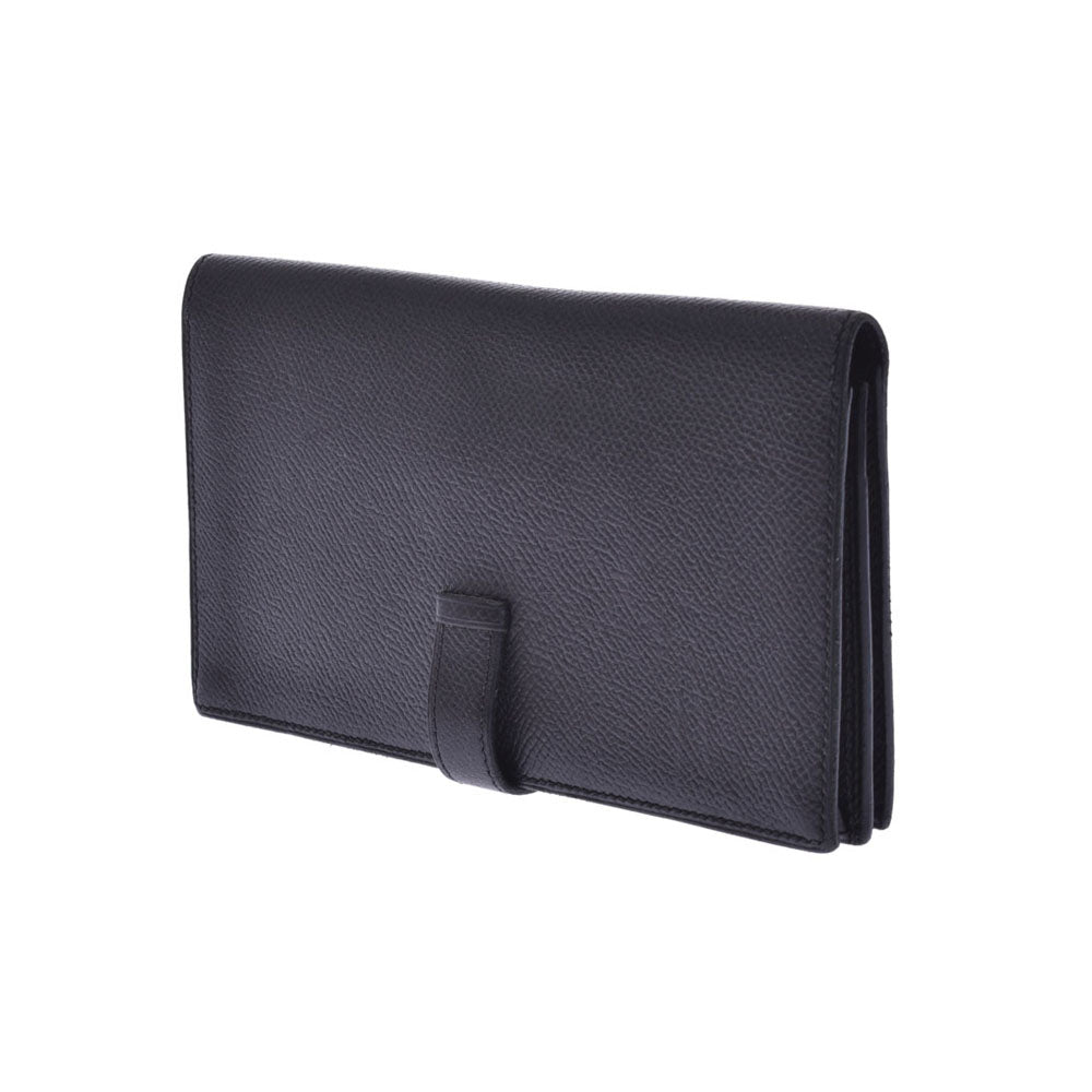 エルメス べアンスフレT刻印ブラック 黒シルバー金具Hermes 財布 長財布 エルメスベアンスフレ 黒 シルバー金具 T刻印(2015年頃)刻印