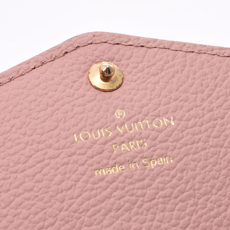 LOUIS VUITTON Louis Vuitton Monogram Empreinte Portofeuil Sara Rose Poodle M64082 Ladies Leather Wallet AB Rank Used Ginzo