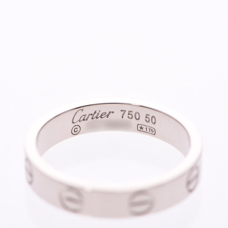 CARTIER 卡地亚迷你爱情戒指 #50 女士 K18WG 戒指戒指 A 级二手银藏