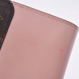 LOUIS VUITTON Monogram Portofeuil樱桃木小巧钱包Rose Ballerine M61911女士三折钱包B等级二手Ginzo