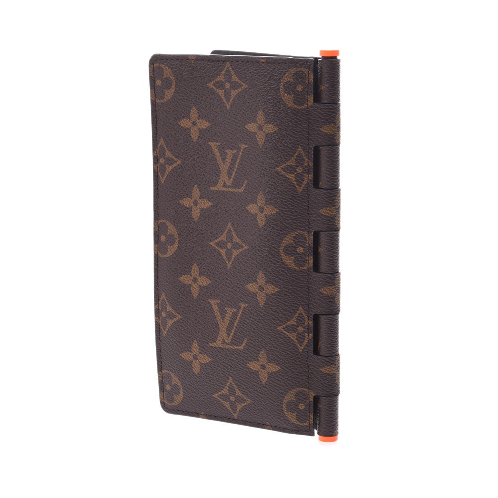 ルイヴィトンポルトフォイユ ブラザ ヒンジ 14145 ブラウン/オレンジ メンズ 長財布 M67449 LOUIS VUITTON 中古 –  銀蔵オンライン