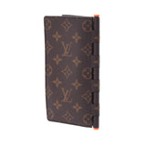 LOUIS VUITTON ルイヴィトンモノグラムポルトフォイユブラザヒンジブラウン / orange M67449 men long wallet B rank used silver storehouse