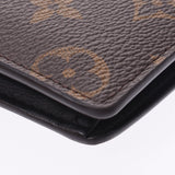 LOUIS VUITTON ルイヴィトンモノグラムポルトフォイユブラザヒンジブラウン / orange M67449 men long wallet B rank used silver storehouse