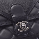 CHANEL シャネル マトラッセ チェーンショルダーバッグ ダークグレー アンティーク調シルバー金具 レディース レザー/ハラコ ショルダーバッグ Bランク 中古 銀蔵