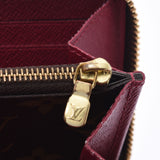 LOUIS Vuitton Louis Vuitton monogram Porte Foyle Clément Fusia m60742 unisex long wallet B-rank used silver