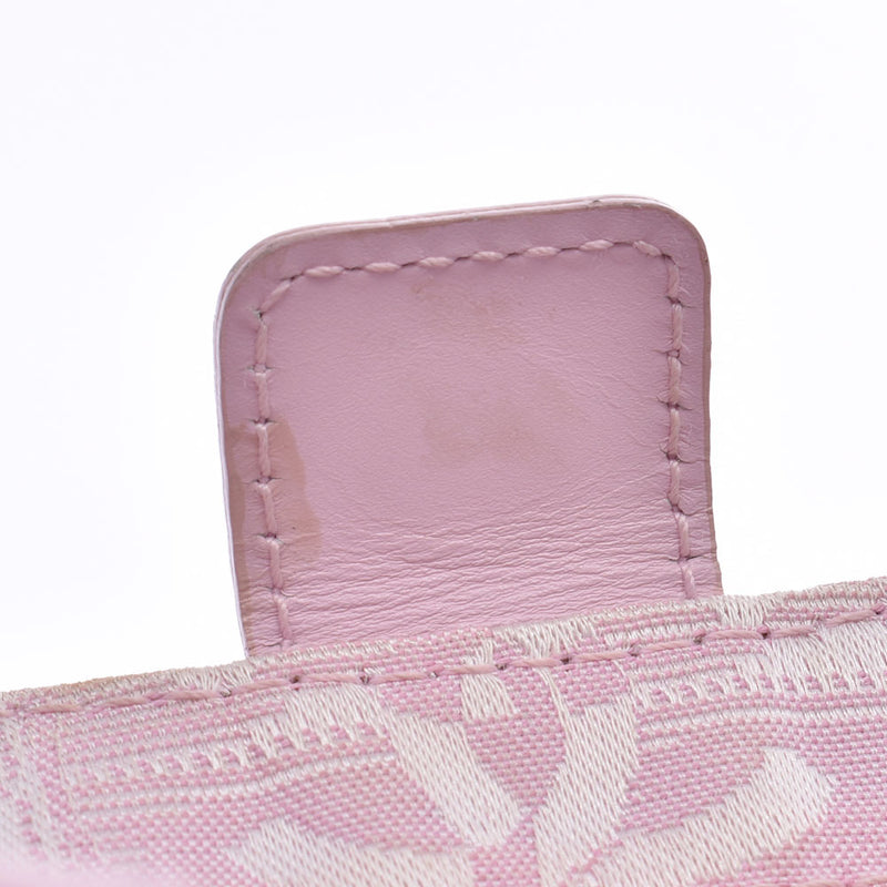 香奈儿香奈儿中性标签线粉红色女士尼龙/皮革手袋B级二手银