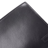 Two GUCCI Gucci fold billfold black men leather billfold AB rank used silver storehouse