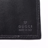 Two GUCCI Gucci fold billfold black men leather billfold AB rank used silver storehouse