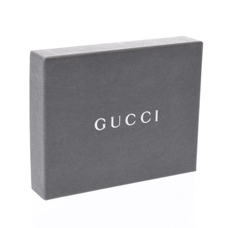 Two GUCCI Gucci fold billfold black men leather billfold AB rank used silver storehouse